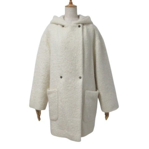 【美品】エポカ モヘアループインレイ フード付 コート